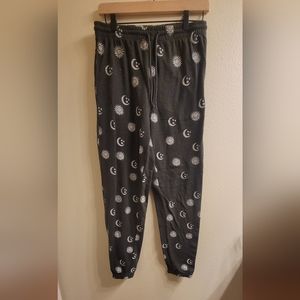 Celestial moon sun and star joggers sleep pants
